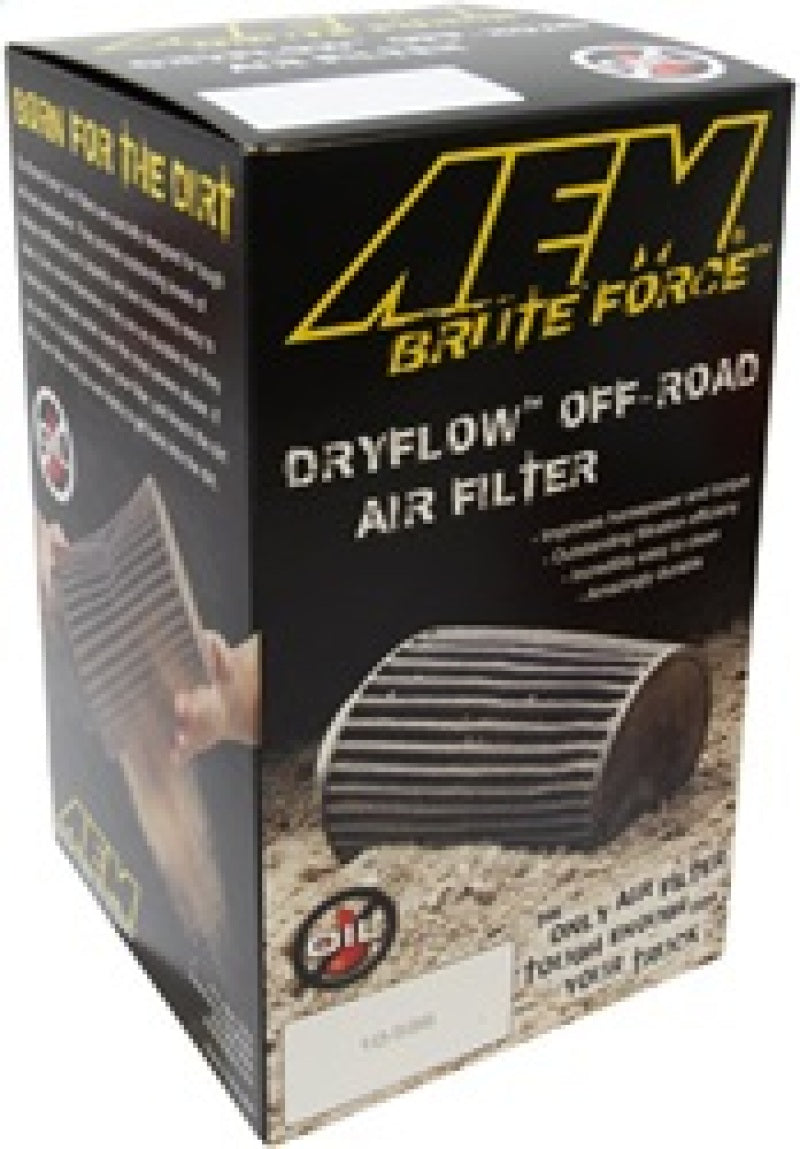 AEM Dryflow 3.5in X 7in Round Tapered Air Filter — Off-Road Performance