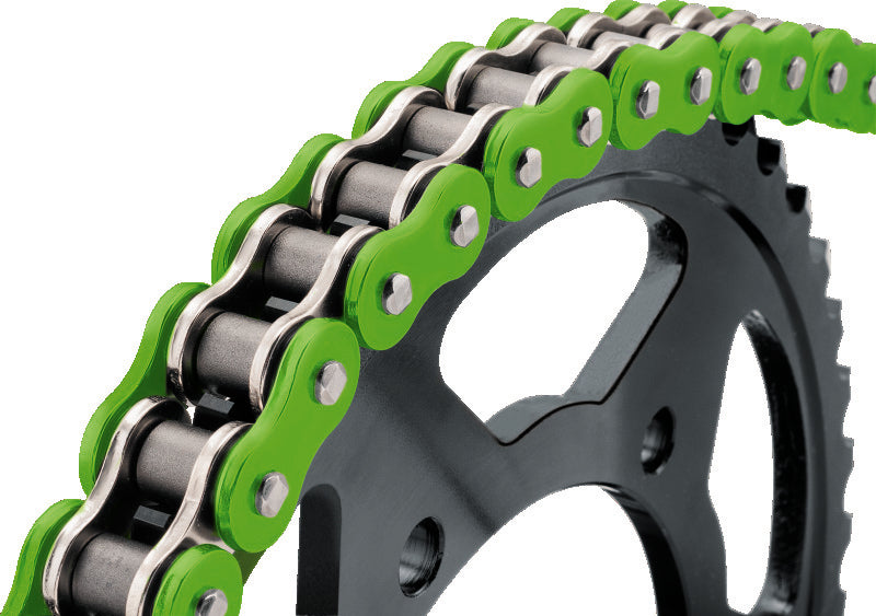 BikeMaster BMXR 525x120 O-Ring Chain Green — Universal Motorcycle Drivetrain