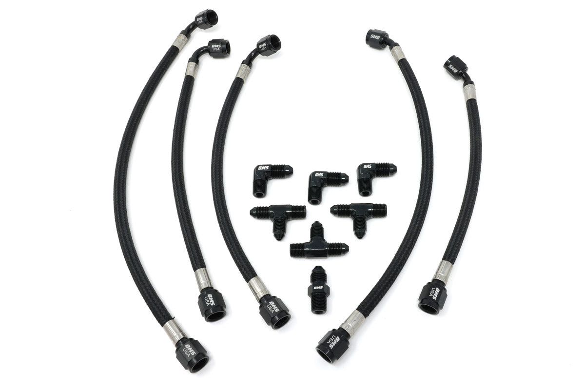 Steel Braided Hard Line Upgrade Kit for KLM Big Turbos - view 3
