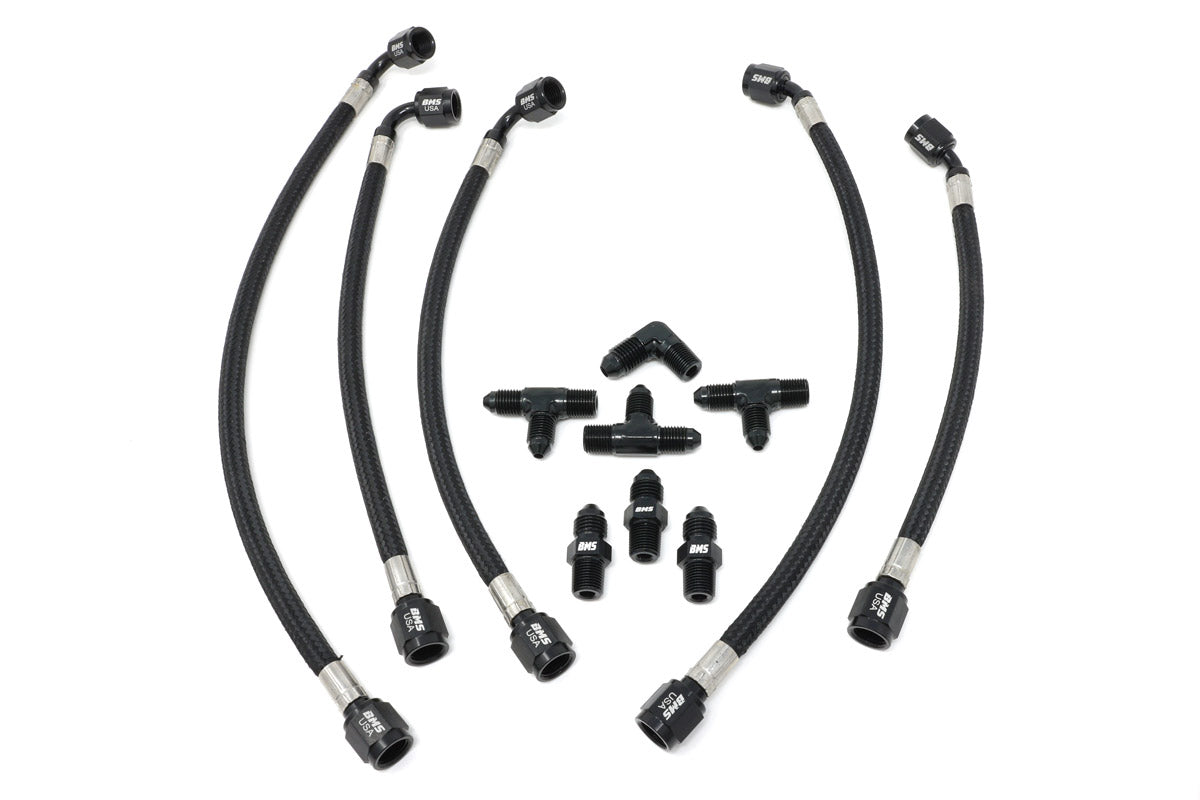Steel Braided Hard Line Upgrade Kit for KLM Big Turbos - view 7