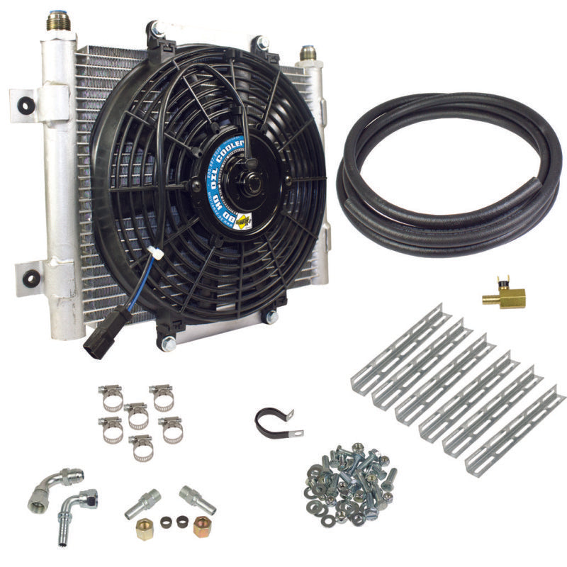 BD Diesel Xtruded Trans Oil Cooler - 1/2 inch Cooler Lines