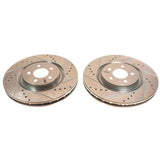 Power Stop 07-14 Ford Mustang Front Evolution Drilled & Slotted Rotors - Pair