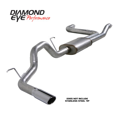Diamond Eye 3.5in Cat-Back Exhaust System — 2007-2010 Nissan Titan 5.6L