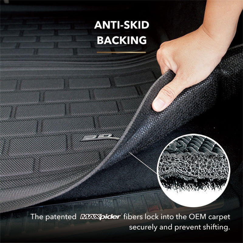 3D MAXpider 19-21 Audi E-Tron Kagu 1st 2nd Row Floormats - Black