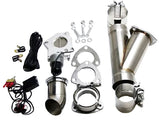 Electronic Exhaust Cutout Systems - Stainless Steel - Slip Fit