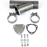 Manual Exhaust Cutout - Aluminized Mild Steel - Slip Fit