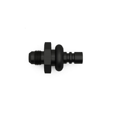 DeatschWerks 6AN Male to 3/8in Ford Male EFI Quick Connect Adapter - Matte Black