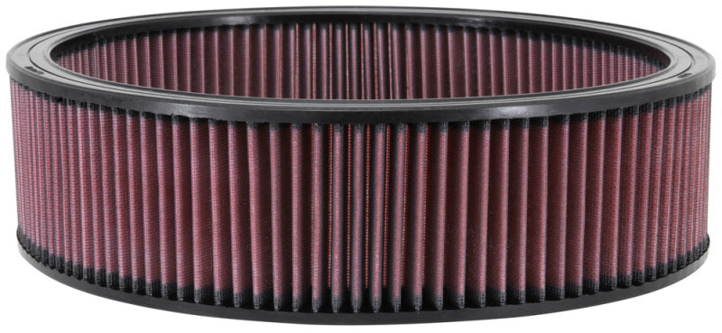 K&N E-3730 Custom High-Flow Round Air Filter 14in OD 4in Height — Universal Fit