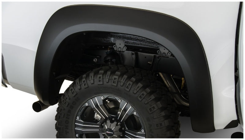 Guardabarros estilo Bushwacker para Toyota Tundra Fleetside 07-13, 4 piezas, color negro