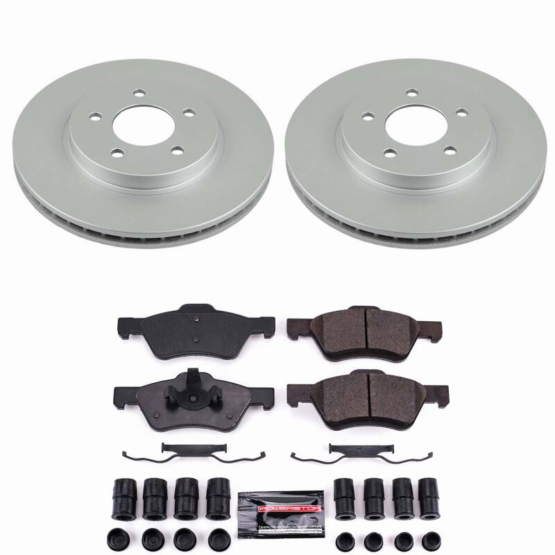 Power Stop 05-10 Ford Escape Front Z23 Coated Brake Kit