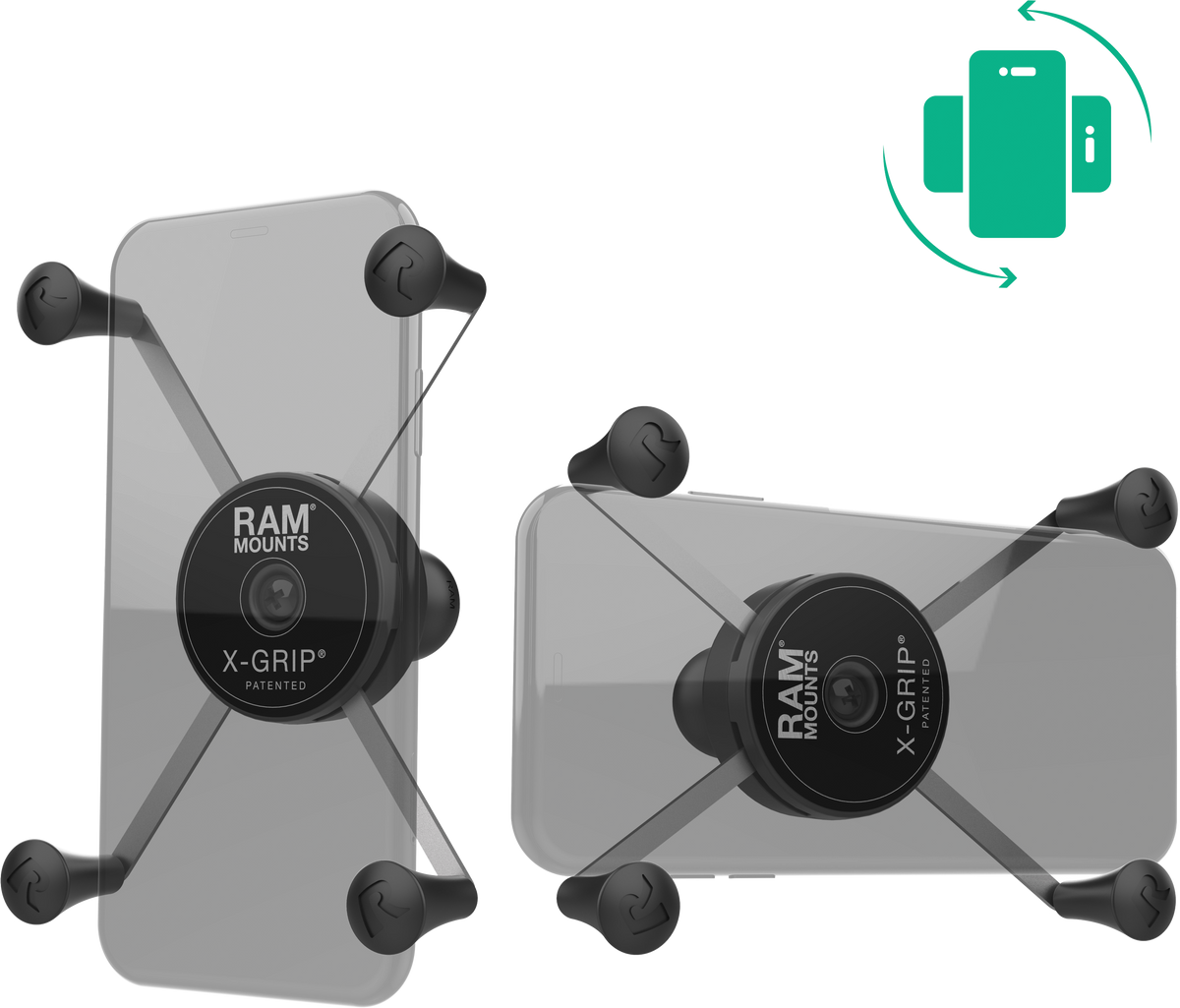 RAM Rotating X-Grip Phone Holder Large w/Ball B Size (RAM-HOL-UN10BRU)