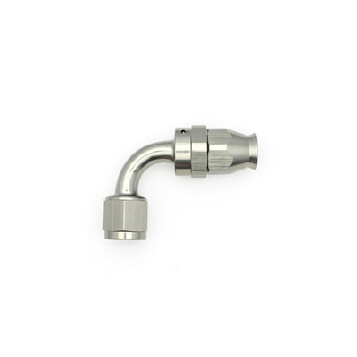 DeatschWerks 8AN 90-Degree Swivel PTFE Hose End - Anodized Matte Black