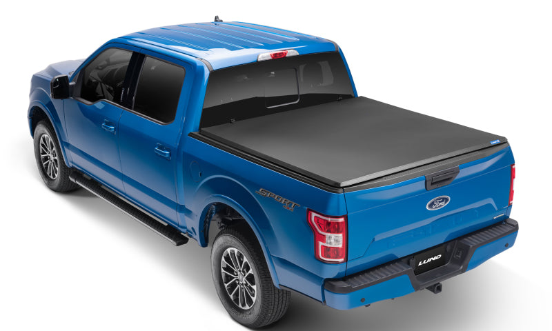 Cubierta de lona plegable triple Genesis para Ford Ranger (caja de 6 pies) Lund 19-23, color negro