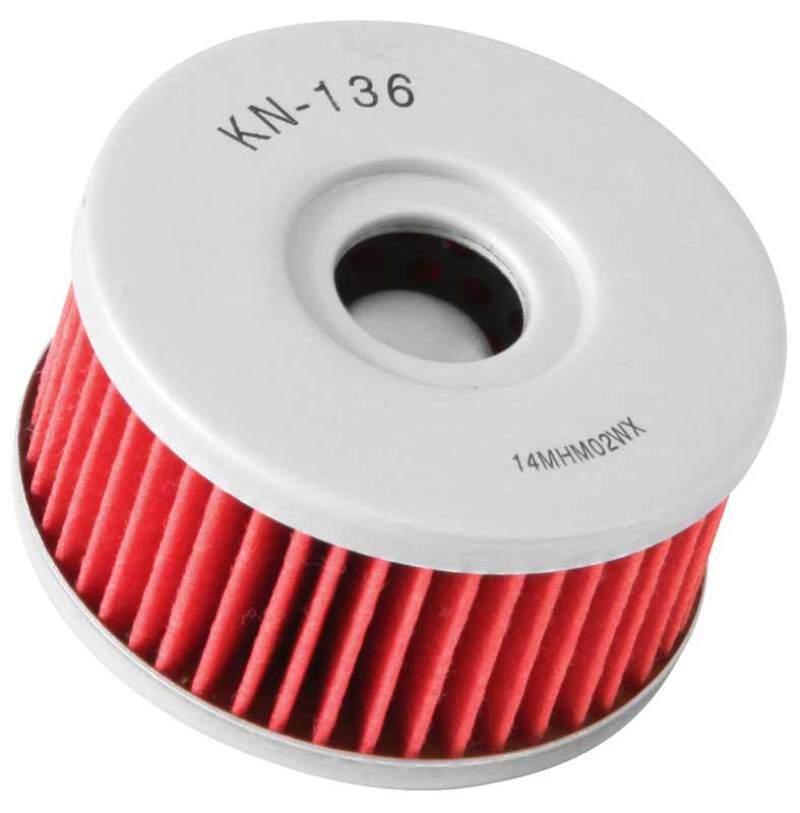 K&N Powersports Cartridge Oil Filter KN-136 — Fits Suzuki DR/GN/SP/DR-Z/GZ 250/350 & Beta Motorcycles