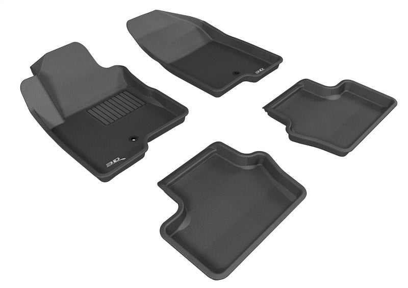 3D MAXpider 07-17 Jeep Compass / Patroit Kagu Black Full Set (1 Post ON PASSENGER SIDE)