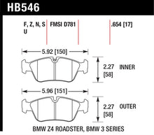 Cargar imagen en el visor de la galería, Hawk DTC-70 Brake Pads 98-02 BMW Z3/03-08 BMW Z4