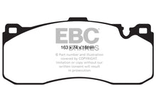 Cargar imagen en el visor de la galería, EBC 08-10 BMW 135 3.0 Twin Turbo Yellowstuff Front Brake Pads