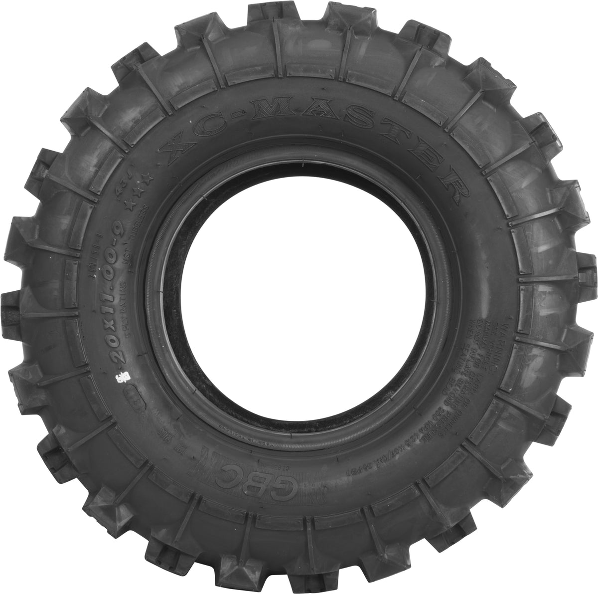 GBC Tire XC Master Rear 20X11-10 Bias LR330LBS (AR102011XM)
