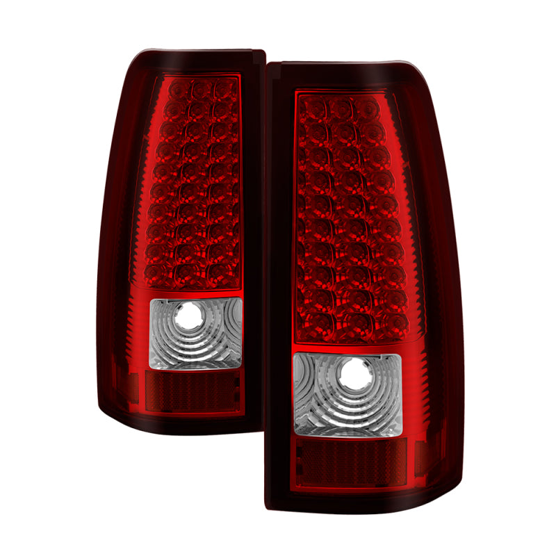 Luces traseras LED Xtune Chevy Silverado 1500/2500/3500 99-02 rojas transparentes ALT-ON-CS99-LED-RC