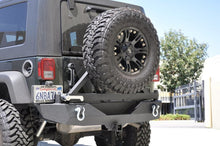 Cargar imagen en el visor de la galería, DV8 Offroad 07-18 Jeep Wrangler JK Rear Bumper w/ Tire Carrier &amp; Tapered Bearing