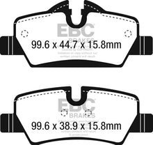 Cargar imagen en el visor de la galería, EBC 14+ Mini Hardtop 1.5 Turbo Cooper Redstuff Rear Brake Pads