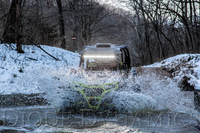 Barra de luz LED Diode Dynamics de 30 pulgadas, fila única, recta, transparente, combo, serie de cada etapa