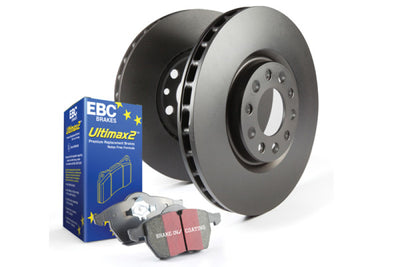 EBC S1 Kits Ultimax Brake Pads and RK Rotors — Fits 2008-2013 Infiniti EX35 EX37