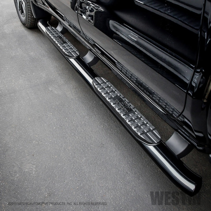 Westin PRO TRAXX 4 Oval Nerf Step Bars — Fits 2019-2024 Chevy Silverado/GMC Sierra 1500 Double Cab