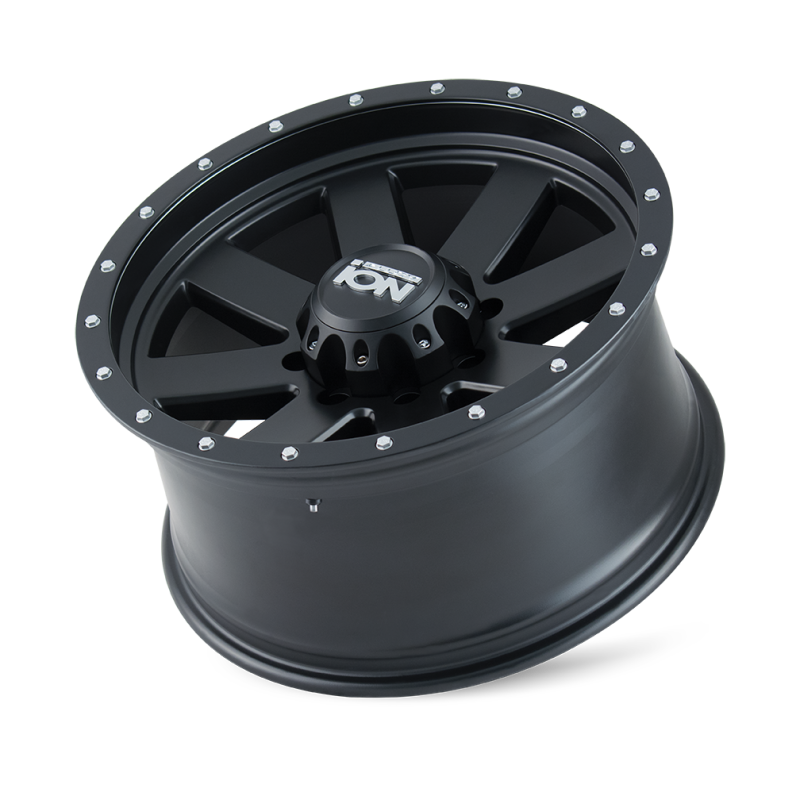 ION Type 134 18x10 / 5x139.7 BP / -19mm Offset / 108mm Hub Matte Gunmetal/Black Beadlock Wheel