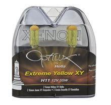 Cargar imagen en el visor de la galería, Hella Optilux H11 55W XY Extreme Yellow Bulbs (Pair)