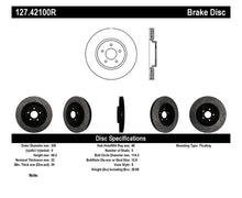 Cargar imagen en el visor de la galería, Rotor delantero derecho ranurado y perforado SportStop para Infiniti G37 / Nissan 370Z de StopTech