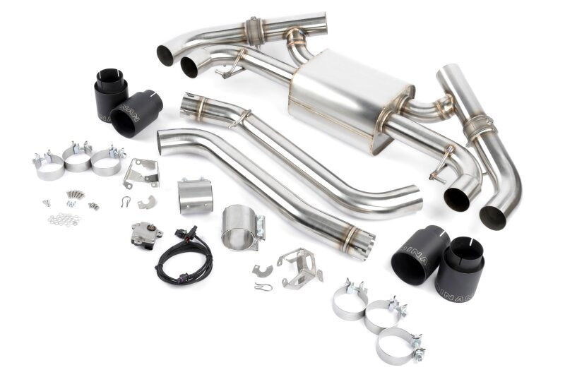 Dinan 23-26 BMW M240i/M240i xDrive (G42) Valved Axleback Exhaust System - Black Tips (D660-0098-BLK)