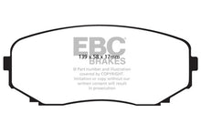 Cargar imagen en el visor de la galería, EBC 11-14 Ford Edge 2.0 Turbo Greenstuff Front Brake Pads