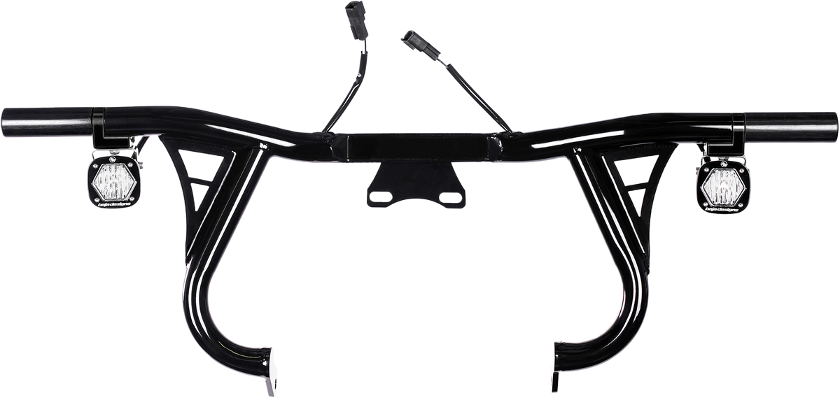 Santoro Fabworx Lightbar Engine Crash BAR Black FLH/FLT L23CVO, 24-26 (SF80025)