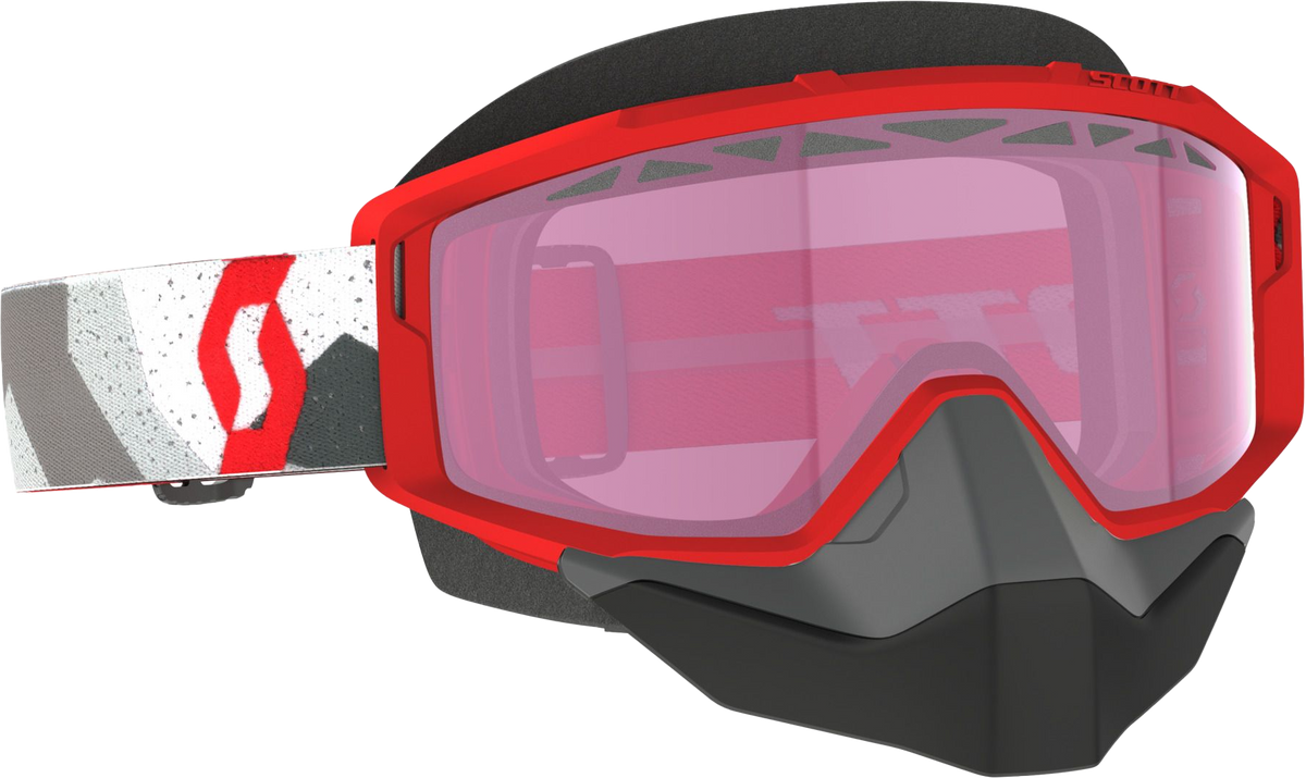 Scott Primal Snow Cross Goggle Camo White/RED Rose Tint (2786067434134)