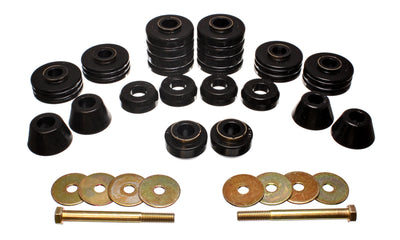 Energy Suspension Black Body Cab Mount Set — Fits 73-80 GM C/K Pickup Trucks