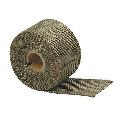 DEI Titanium Exhaust Wrap 2in x 35ft Thermal Heat Shield — Universal Automotive and Motorcycle Fitment