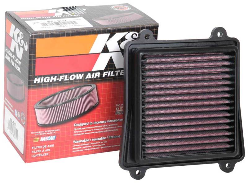 K&N High-Flow Air Filter — Fits 2017 Bajaj Dominar 400