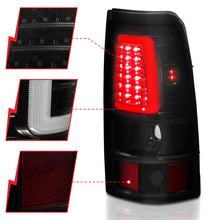 Cargar imagen en el visor de la galería, ANZO 2003-2006 Chevy Silverado 1500 LED Taillights Plank Style Black w/Smoke Lens