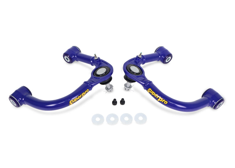 Superpro 05-23 Toyota Tacoma 4WD Front Upper Fixed Offset Control Arm Set