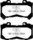 EBC 15+ Chevrolet Colorado 2.5 Ultimax2 Front Brake Pads