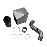 Kit de admisión Wehrli 11-16 Chevrolet Duramax LML de 4 pulgadas, negro brillante