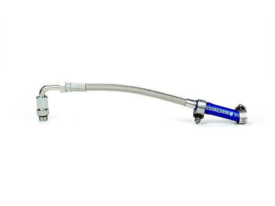 Sinister Diesel Braided Turbo Coolant Feed Line — Fits 2011-2016 Ford 6.7L Powerstroke