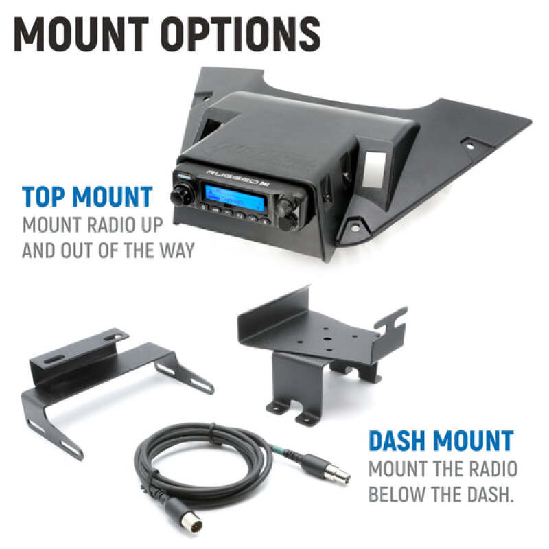 Rugged Radios 20-24 Can-Am Maveric R R Ult. Complete Comm Kit w/ BT Intercom and 2-Way Radio (MAVR-696RS-G1-CM)