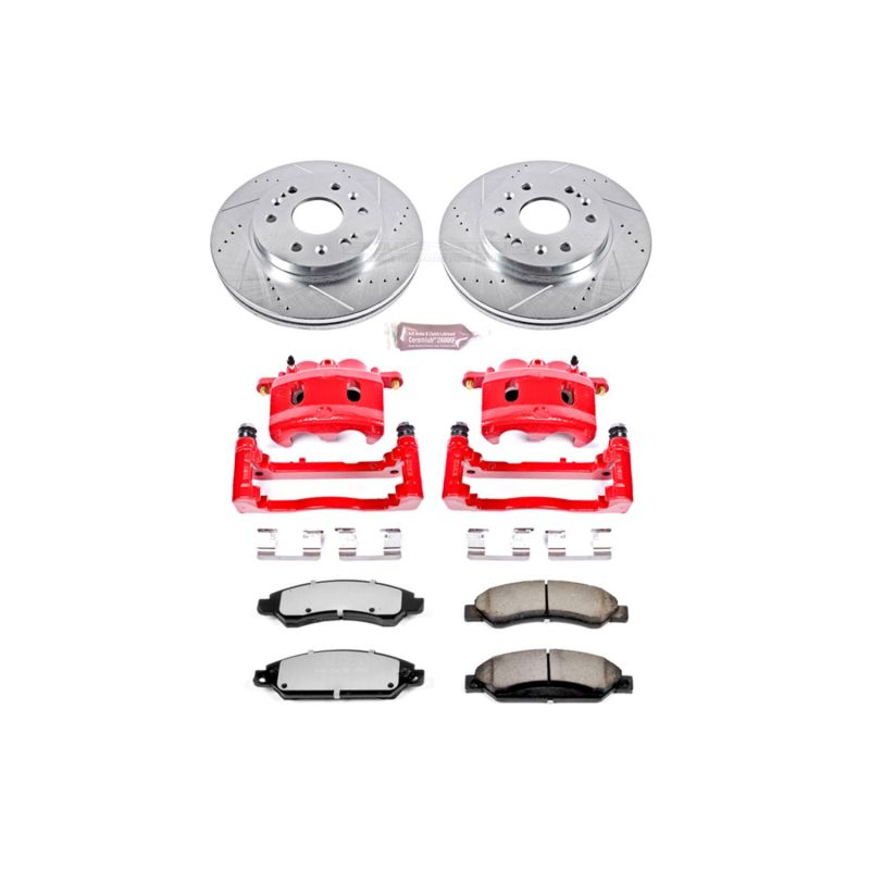 Power Stop 2007 GMC Yukon XL 1500 Front Z36 Brake Kit w/Cals