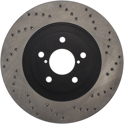 StopTech Drilled Sport Left Front Brake Rotor — 2004-2013 Subaru/Scion