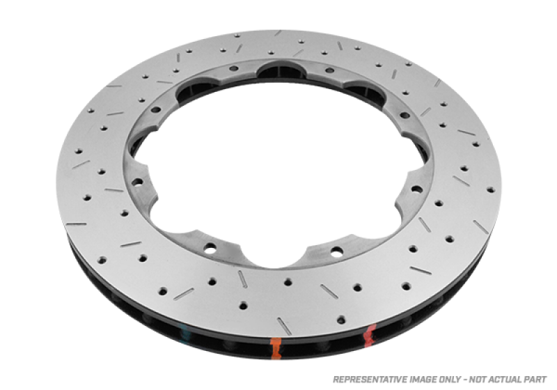DBA 09-11 Nissan GTR R-35 Front Drilled & Slotted T3 5000 Series Replacement Friction Ring ONLY