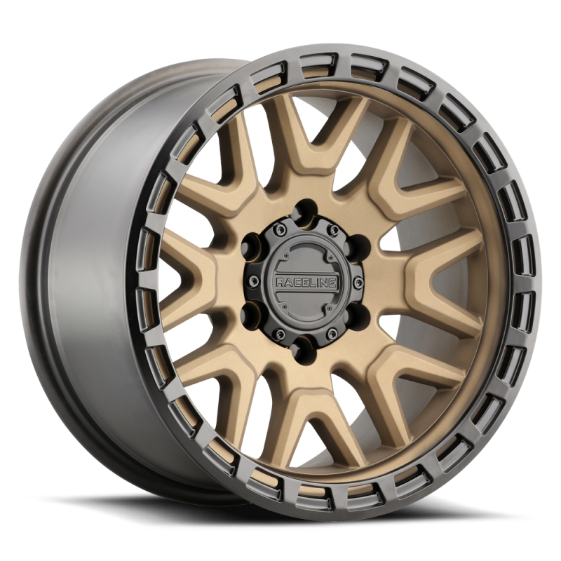 Raceline 953BZ Krank 20x9in / 8x165.1 BP / 0mm Offset / 125.2mm Bore - Bronze