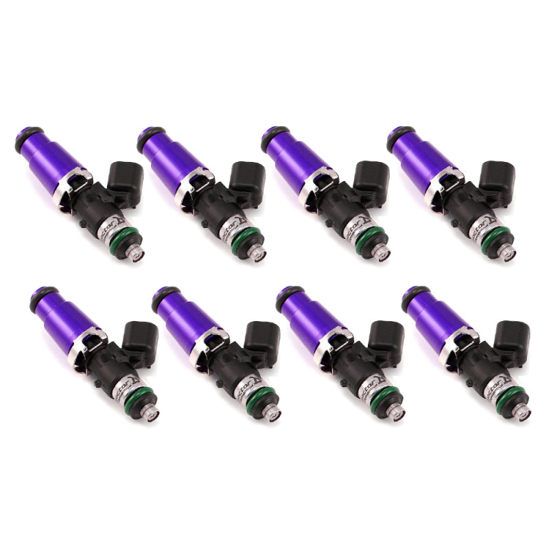 Injector Dynamics 1750-XDS Fuel Injector Set - 60mm Length - 8 Cylinders — 14mm Lower O-Ring