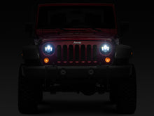 Cargar imagen en el visor de la galería, Raxiom 97-18 Jeep Wrangler TJ/JK Axial Series LED Daymaker Headlights- Black Housing (Clear Lens)